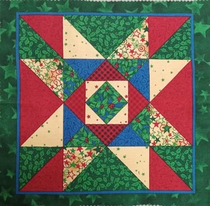 Skurril ~ Holiday Editions/Fabri-Quilt ~ "#1 Quiltmuster" ~ Baumwollstoff ~ 10"x10" - Bild 1 von 3
