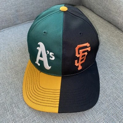 VTG Sports Specialties Oakland A's San Francisco Giants Split Snapback Hat MLB - Image 1 of 4