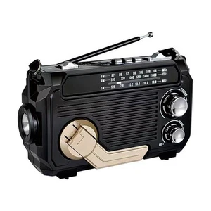 Portable Solar Radio with for BT5.2 & Hand Crank - Stay Connected - Picture 1 of 15