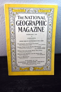 NATIONAL GEOGRAPHIC MAGAZINE-FEBRUARY 1933  WASHINGTON STATE-SCOTLAND-MANCHURIA - Picture 1 of 8