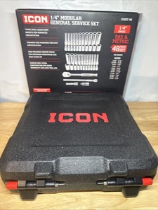 ICON Professional 1/4 Modular Socket Case Drive General Service EMPTY TOOLBOX - Bild 1 von 4