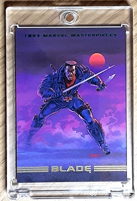 1993 Marvel Masterpieces Karte 36 Klingen. - Bild 1 von 3