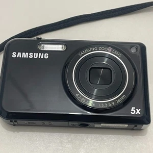 Samsung PL170 Black Selfie Digital Camera 16.1MP 5x Optical Zoom Dual Screen LCD - Picture 1 of 9