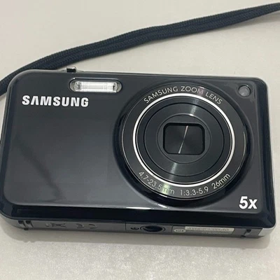 Samsung PL170 Black Selfie Digital Camera 16.1MP 5x Optical Zoom Dual Screen LCD - Image 1 of 4