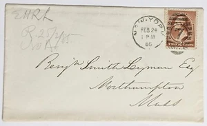 E.H.R. Lyman/Foreign Mail--Benjamin S. Lyman, MA/by NY F.A.:A.A. Low & Bros./'85 - Picture 1 of 2