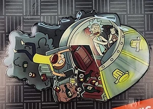 Rick And Morty Enamel Pin 2016 Lootcrate DX Exclusive Futuristic Car Spaceship - Picture 1 of 4