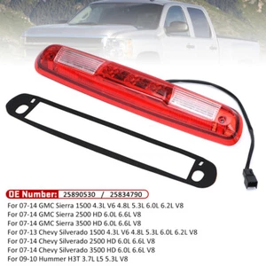 Tercera luz de freno para 07-14 Chevy Chevrolet Silverado GMC Sierra 1500 2500 3500 - Imagen 1 de 12