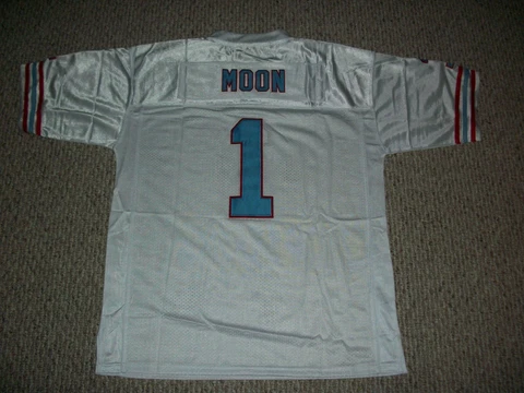 WARREN MOON Unsigned Custom White Houston Sewn New Football Jersey Sizes S-3XL Cover
