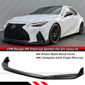 For 21-25 Lexus IS300 IS350 1pc CTM Design Matt Black Front Bumper Lip Splitter - Picture 1 of 6