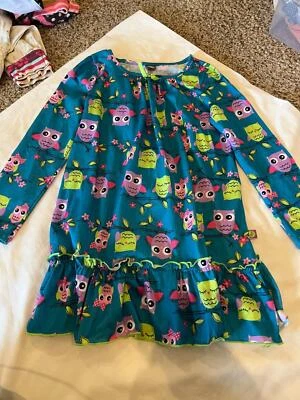 dollie & me talla 7 azul LS vestido búho GB 6 Foto 1 de 2