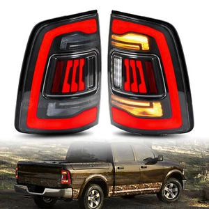 Smoked LED Tail Lights For Dodge Ram 2009-2018 Sequential Rear Lamps Animation - Bild 1 von 20