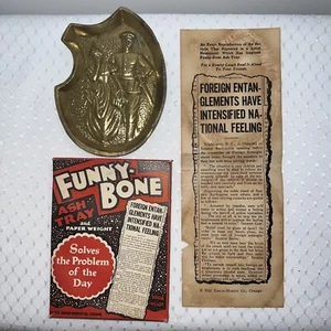 Funny Bone Ash Tray/Paper Weight Solves The Problem Of The Day Risqué Taboo - Picture 1 of 8