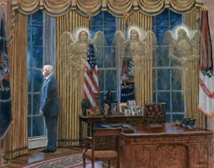Jon McNaughton SECRET SERVICE 24x30 S/N Canvas Giclee Angels President Trump Art - Picture 1 of 1