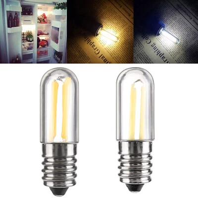 2x Dimmable Mini E14 E12 1W 2W 3W LED Fridge Freezer Filament Light Bulb Lamp - Image 1 of 4