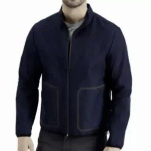 Chaqueta Bomber Alfani Hombre Azul Marino Noah Tech Talla S - Imagen 1 de 6