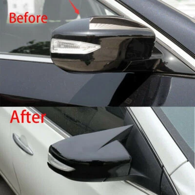 Cubierta de espejo retrovisor negro brillante apta para Nissan Máxima 2017-2018 2020 Foto 1 de 4