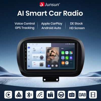 32G Für Fiat 500X 2014-2020 Android 13 Autoradio CarPlay GPS Navi RDS BT DE - Bild 1 von 4