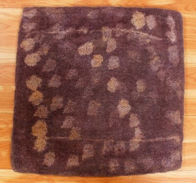 Handmade Astratto Lana Viola Piccolo Tappeti Casa Decorazione Tavolo Quadrato - Immagine 1 di 4