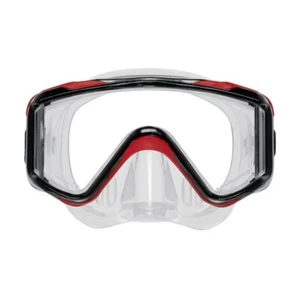 ScubaPro Crystal VU Plus con máscara de purga buceo snorkel pesca submarina equipo negro/rojo - Imagen 1 de 1