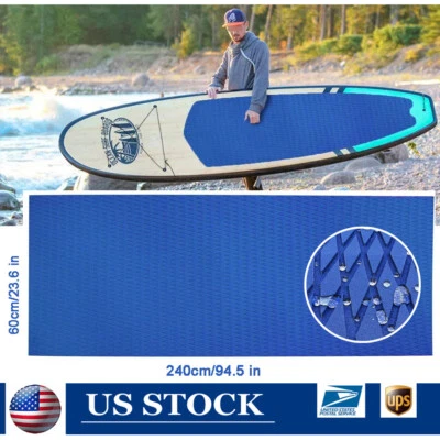 Navy Blue Surfboard Traction Pad EVA Foam Non-Slip Deck Grip Mat for Kayak SUP - Image 1 of 4