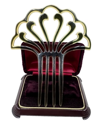ANTIQUE HAIR COMB PERFECT RARE TIARA ELEGANT HAIR ACCESSORY BAND CLIP HEADDRESS - Image 1 of 4