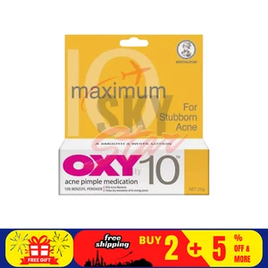 1 X OXY 10 10% Peróxido de Benzoilo 25g Tratamiento de Control de Manchas de Espinillas de Acné Obstinado - Imagen 1 de 7
