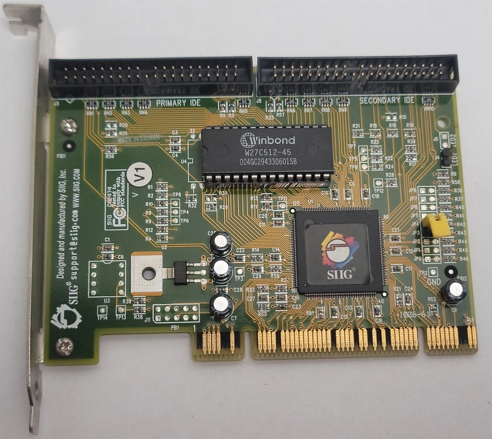 SIIG S4V000006020 SC-PE4A12 PCI Port Expansion Card, Dual Ultra ATA Controller - Image 1 of 4