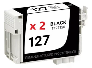 2PK Compatible Epson 127 Ink Cartridge for WorkForce 545 60 630 633 635 645 840 - Picture 1 of 2