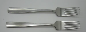 Gense Sweden Stainless Facette Pattern Set 2 Dinner Forks Free Ship - Picture 1 of 2
