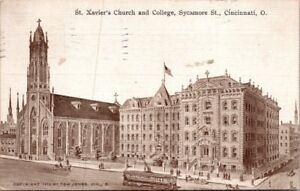 Vintage Postcard St. Xavier's Church & College Cincinnati Ohio OH 1911      2125