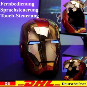 Iron Man 1:1 Helm MK5 MK7 Autoking Vollautomatisch Voicecontrol/ Fernbedienung - Bild 1 von 12