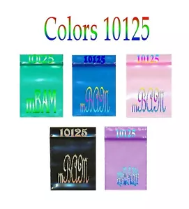 100 CONFEZIONI BLU VERDE NERO ROSA VIOLA LOTTO DI 10125 borse Apple Zip 1,0X1,25" - Foto 1 di 9