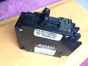  MP1515 , Murray 15 A/15 A Tandem , Twin circuit breaker  -  type MP   - Picture 1 of 5