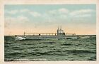 Uncle Sams Biggest Submarine M-1 Navy SHIP Militaria Postcard
