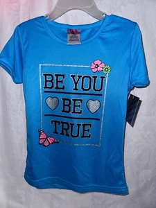 Diva Girls Blue S (6/6X) Be You Be True Shirt New NWT - Picture 1 of 3