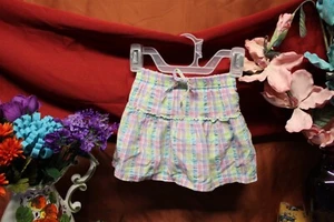 Okie Dokie Girl's Plaid 9.5" Mini Skort  Size 3T skirt shorts play classic Sale* - Picture 1 of 9