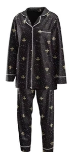 New Orleans Saints Long Sleeve 2 Piece Pajama Set Size Plus 2X - Picture 1 of 1