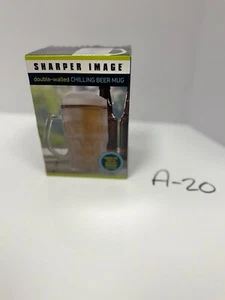Brand New UNUSED Sharper Image Double-Walled Chilling Beer Mug - Picture 1 of 3