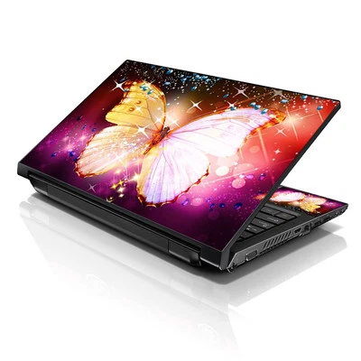 Laptop Skin Sticker Notebook Decal Sparkling Butterfly for Apple HP Dell 13"-16" - Image 1 of 4