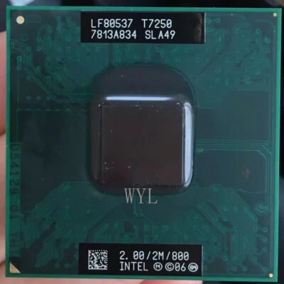 Intel Core 2 Duo Mobile T7250 SLA49 2 GHz LF80537GG0412M CPU Processor 800 MHz - Image 1 of 2