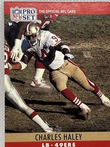 1990 Pro Set Charles Haley San Francisco 49ers #289 Football Card - Picture 1 of 12
