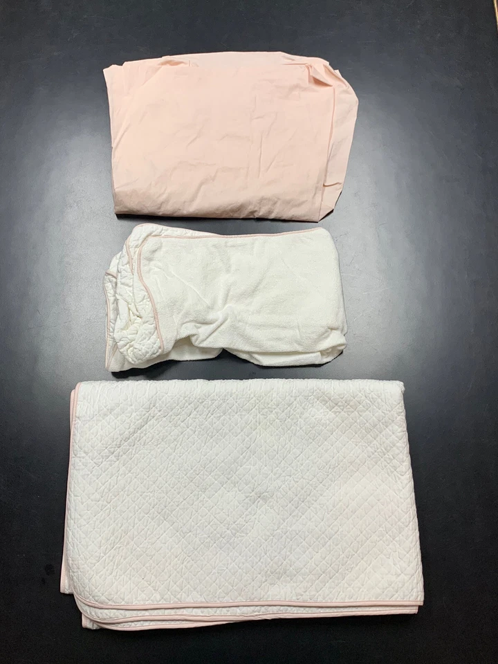 Винтажный комплект постельного белья матлассе с бриллиантами под правую руку Restoration Hardware розовый  - Изображение 1 из 4