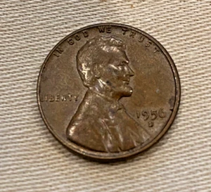 1956 Lincoln Wheat Penny - D - L Error PENNIES WILL BE DISCONTINUED - Picture 1 of 2