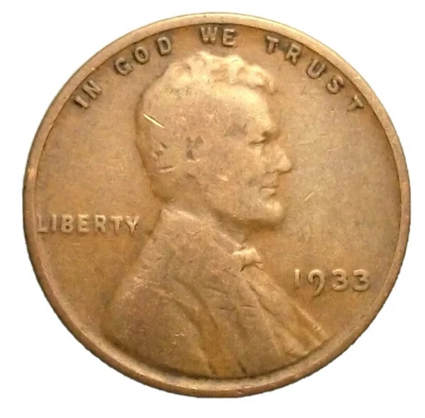 1933-P Lincoln Wheat Cent “Best Value On eBay “ Free Shipping 1933p Cover