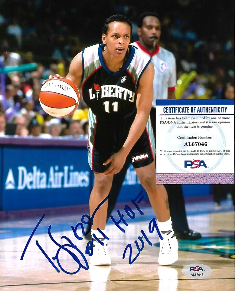 TERESA WEATHERSPOON signed NEW YORK LIBERTY 8X10 photo HOF w/ COA PSA AL67046 - Image 1 of 1