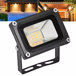 Faretto proiettore LED 10 W 12 V faro bianco caldo esterno proiettore lampada 12 Volt - Foto 1 di 9