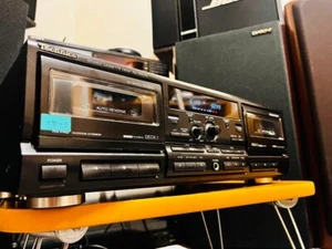 Technics RS-TR575 Double Cassette Deck Dual Recording Motorized Doors Tested - Picture 1 of 10