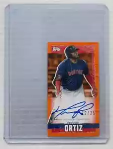 2023 Topps Rip David Ortiz Mini Autographs Orange Auto #12/25 Boston Red Sox - Picture 1 of 2