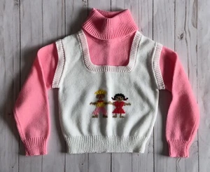 Vintage 1974 Montgomery Ward Girls Sweater Size 4 - Picture 1 of 5