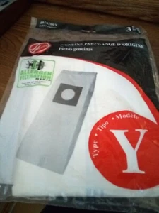 (NOS) 1 BAG OEM HOOVER Type Y Vacuum Bags For Windtunnel Allergen Filtration - Picture 1 of 4